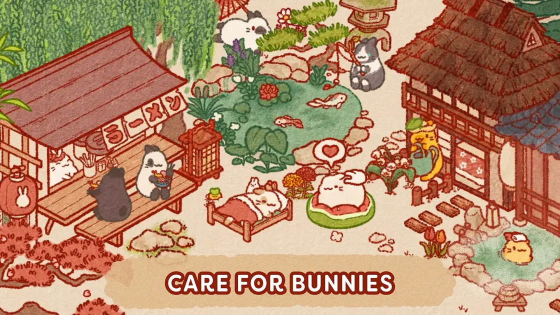 Usagi Shima: Cute Bunny Game — official screenshot 2